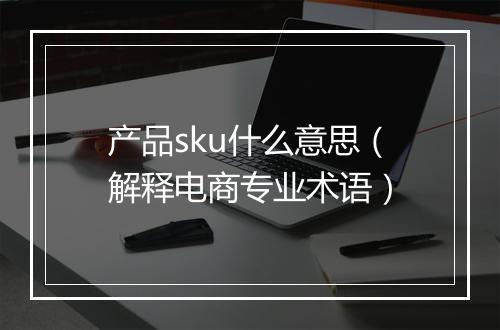 产品sku什么意思（解释电商专业术语）