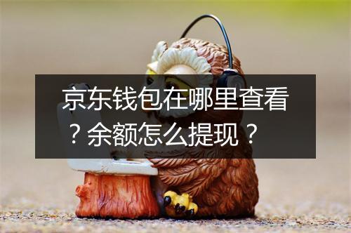 京东钱包在哪里查看？余额怎么提现？