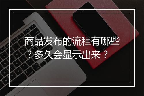 商品发布的流程有哪些？多久会显示出来？