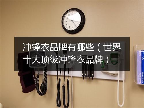 冲锋衣品牌有哪些（世界十大顶级冲锋衣品牌）