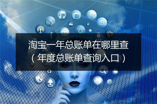 淘宝一年总账单在哪里查（年度总账单查询入口）