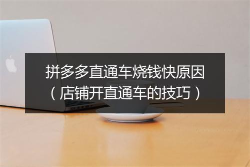 拼多多直通车烧钱快原因（店铺开直通车的技巧）
