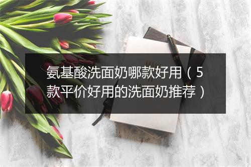 氨基酸洗面奶哪款好用（5款平价好用的洗面奶推荐）