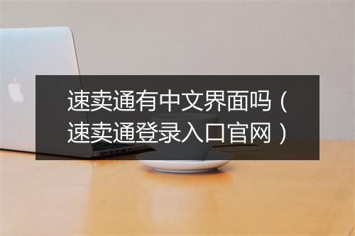 速卖通有中文界面吗（速卖通登录入口官网）