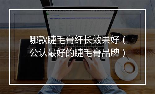 哪款睫毛膏纤长效果好（公认最好的睫毛膏品牌）