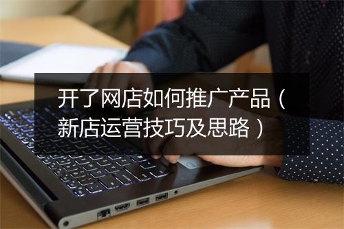 开了网店如何推广产品（新店运营技巧及思路）