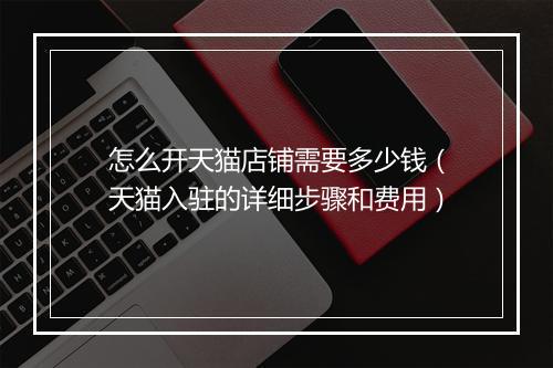 怎么开天猫店铺需要多少钱（天猫入驻的详细步骤和费用）