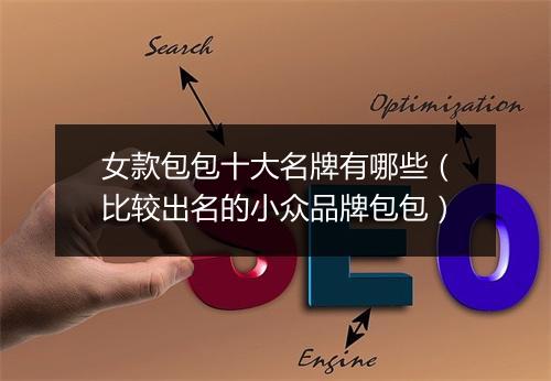 女款包包十大名牌有哪些（比较出名的小众品牌包包）