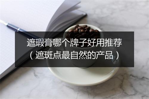 遮瑕膏哪个牌子好用推荐（遮斑点最自然的产品）