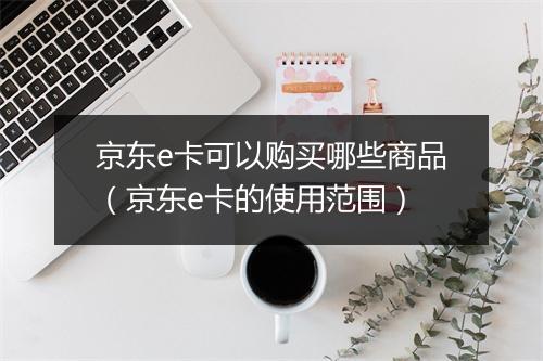 京东e卡可以购买哪些商品（京东e卡的使用范围）