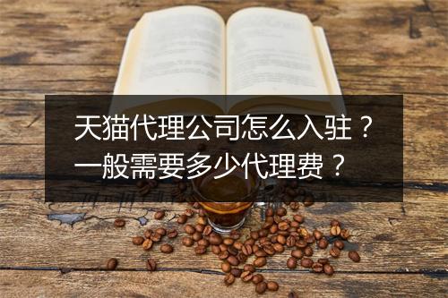 天猫代理公司怎么入驻？一般需要多少代理费？