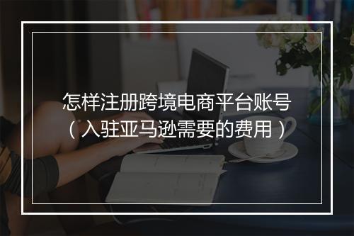 怎样注册跨境电商平台账号（入驻亚马逊需要的费用）