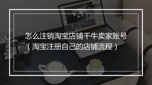 怎么注销淘宝店铺千牛卖家账号（淘宝注册自己的店铺流程）