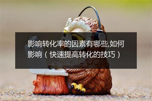 影响转化率的因素有哪些,如何影响（快速提高转化的技巧）