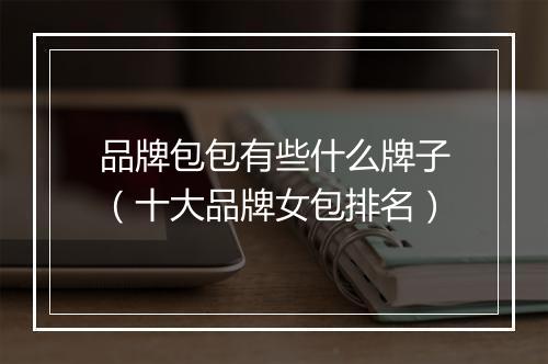品牌包包有些什么牌子（十大品牌女包排名）