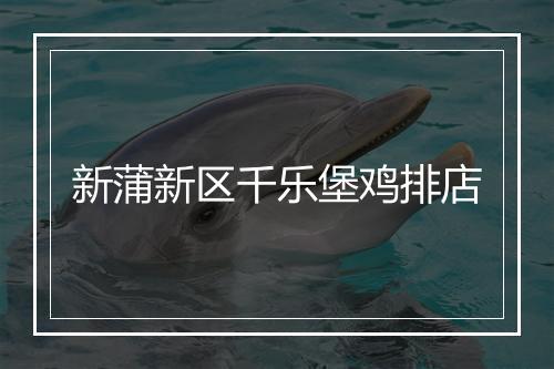 新蒲新区千乐堡鸡排店