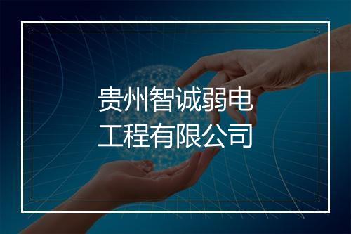 贵州智诚弱电工程有限公司