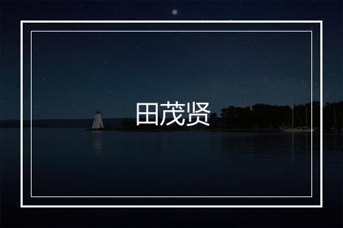 田茂贤