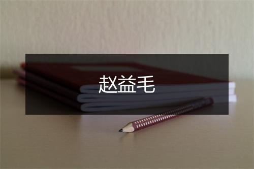 赵益毛