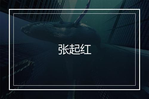 张起红
