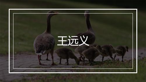 王远义