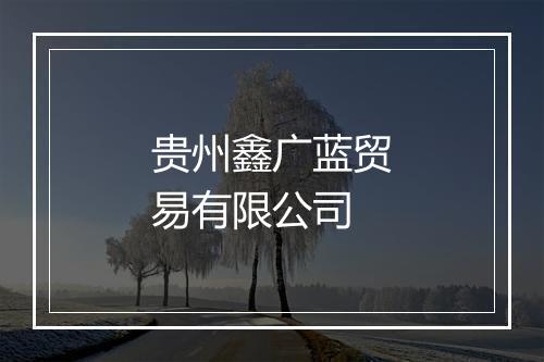 贵州鑫广蓝贸易有限公司