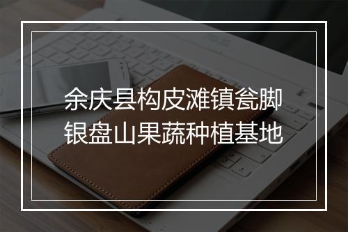 余庆县构皮滩镇瓮脚银盘山果蔬种植基地