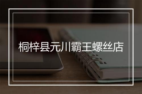 桐梓县元川霸王螺丝店