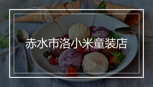 赤水市洛小米童装店