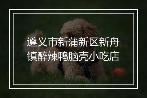 遵义市新蒲新区新舟镇醉辣鸭脑壳小吃店