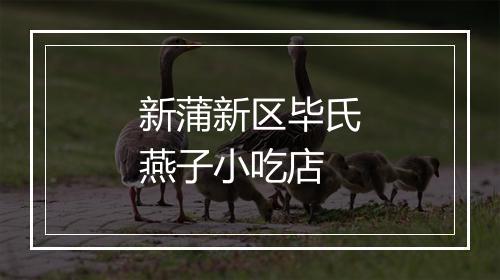 新蒲新区毕氏燕子小吃店
