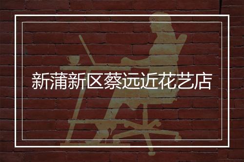 新蒲新区蔡远近花艺店
