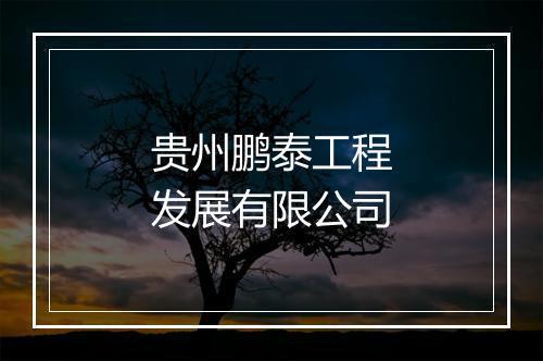 贵州鹏泰工程发展有限公司