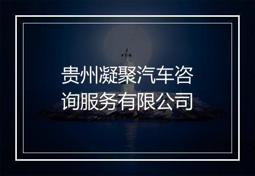 贵州凝聚汽车咨询服务有限公司