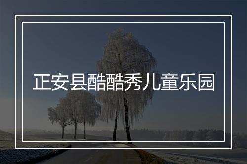 正安县酷酷秀儿童乐园