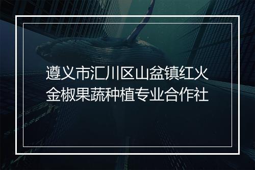 遵义市汇川区山盆镇红火金椒果蔬种植专业合作社