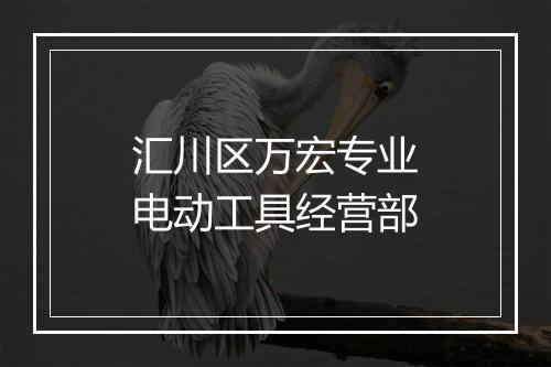 汇川区万宏专业电动工具经营部