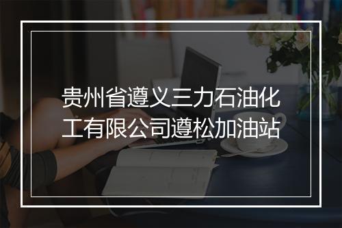 贵州省遵义三力石油化工有限公司遵松加油站