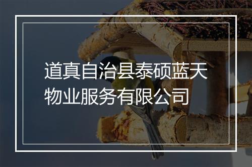 道真自治县泰硕蓝天物业服务有限公司
