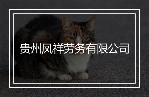 贵州凤祥劳务有限公司