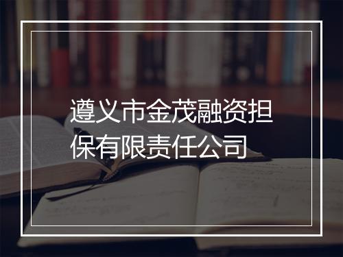遵义市金茂融资担保有限责任公司