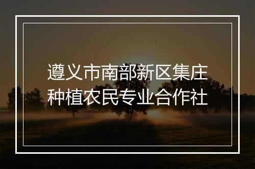 遵义市南部新区集庄种植农民专业合作社