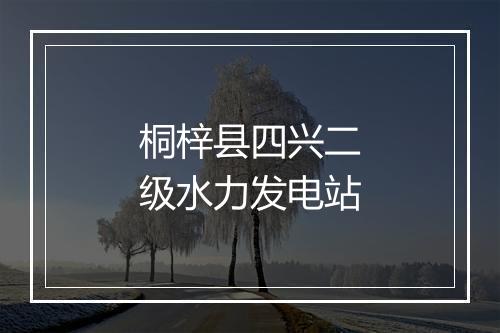 桐梓县四兴二级水力发电站