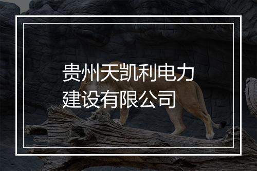贵州天凯利电力建设有限公司