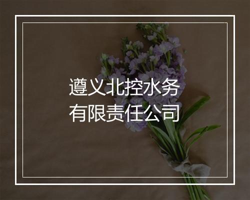 遵义北控水务有限责任公司