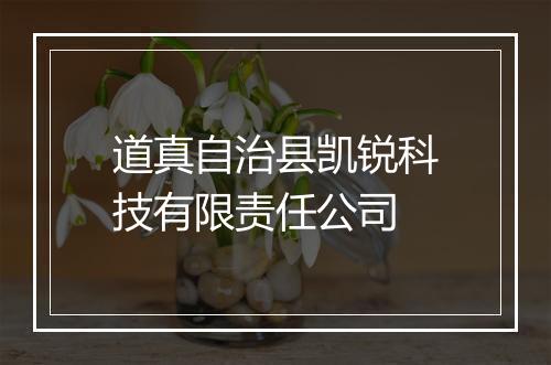道真自治县凯锐科技有限责任公司