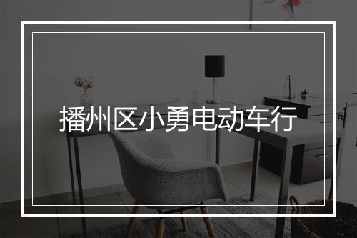 播州区小勇电动车行