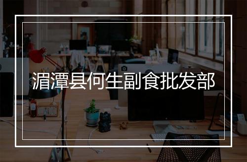 湄潭县何生副食批发部