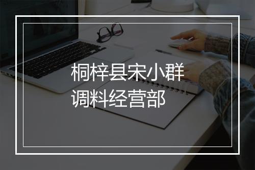 桐梓县宋小群调料经营部