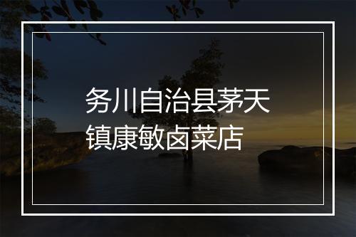 务川自治县茅天镇康敏卤菜店
